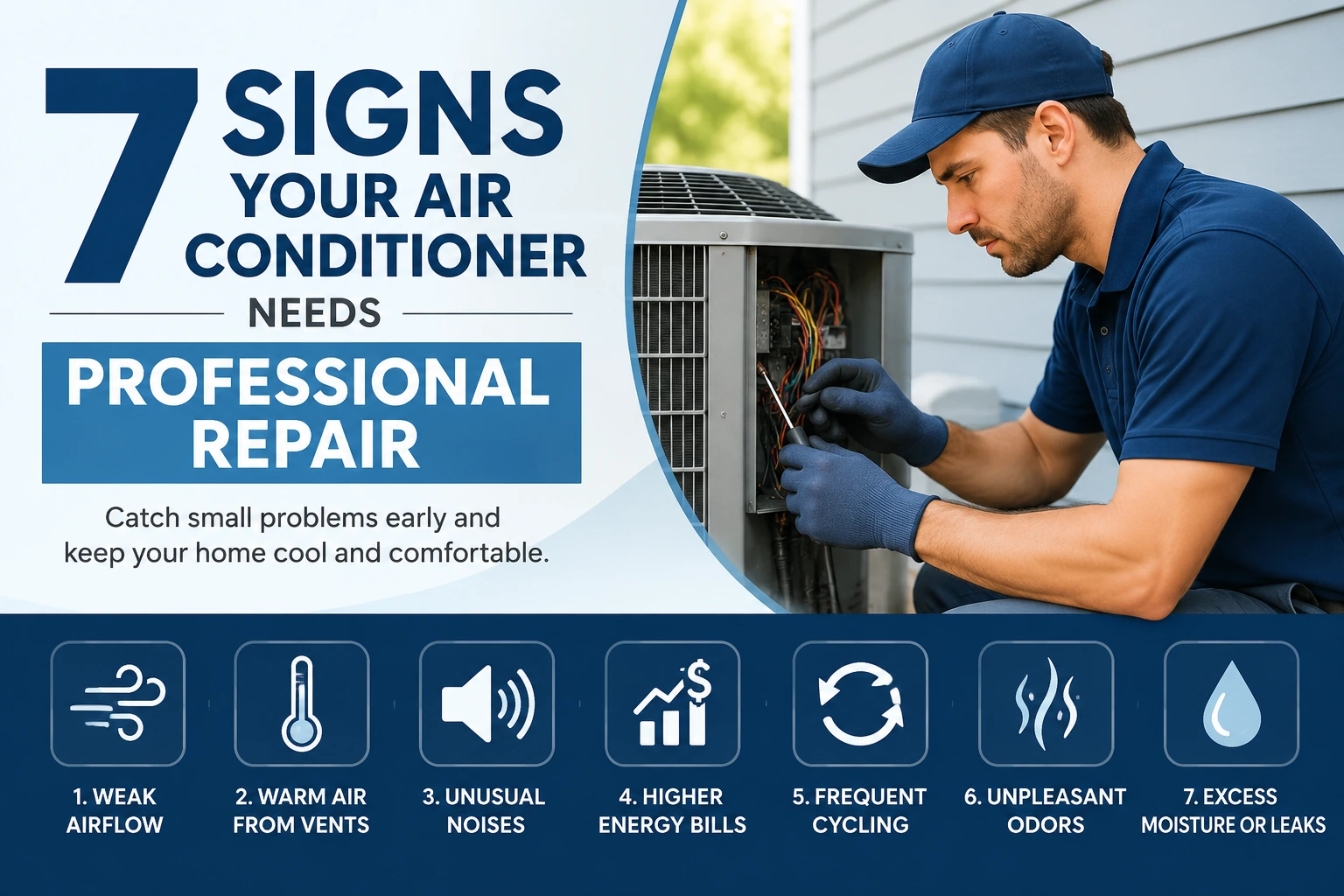 7 Signs Your Air Conditioner Needs Professional Repair